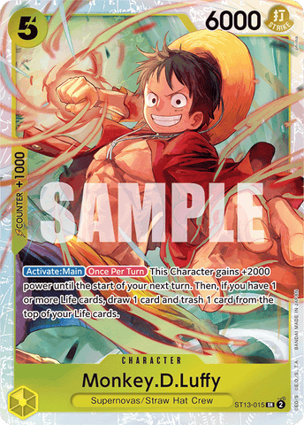 ST13-015 - Monkey.D.Luffy - Super Rare