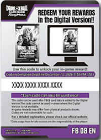 DBSCG Digital Version - FB08 Booster Pack Code