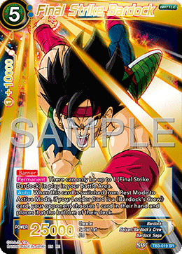 TB3-019 - Final Strike Bardock - Super Rare (Reprint)