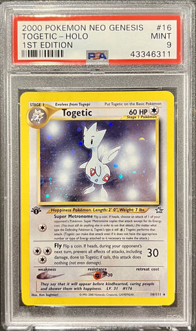 Togetic - 16/111 Neo Genesis - 1st edition - Holo Rare - PSA 9