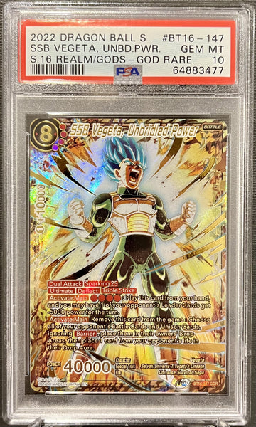 SSB Vegeta, Unbridled Power - BT16-147 Realm of the Gods - God Rare