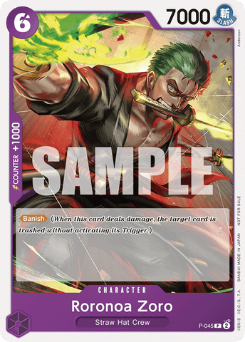 P-045 - Roronoa Zoro - Promo