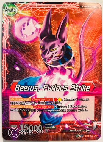 BT8-002 - Beerus, Furious Strike - Leader - Uncommon