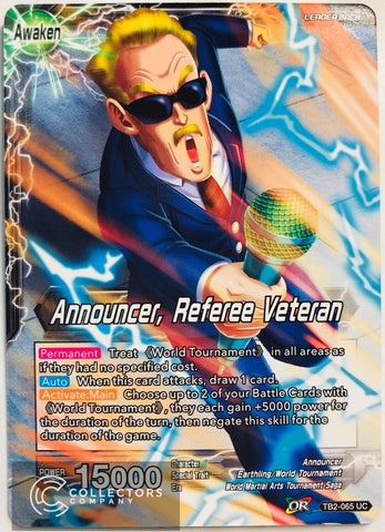 TB2-065 - Announcer, Referee Veteran - Leader - Uncommon