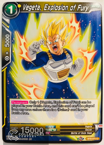 BT8-071 - Vegeta, Explosion of Fury - Common