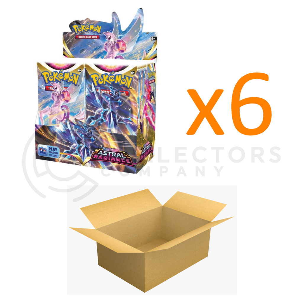 Pokemon - Sword & Shield - Astral Radiance Booster Box CASE (x6 Boxes) Collectors Company Pokemon - Sword & Shield - Astral Radiance Booster Box CASE (x6 Boxes) Collectors Company