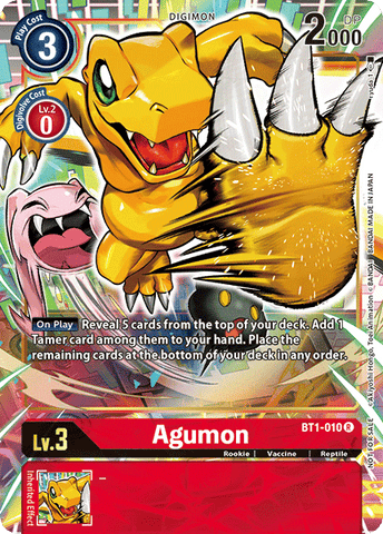 BT1-010 - Agumon - Rare ALT ART