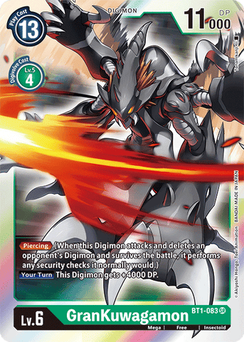 BT1-083 - GranKuwagamon - Super Rare