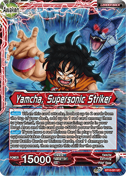 BT10-001 - Yamcha, Supersonic Striker - Leader - Uncommon FOIL - 2ND EDITION