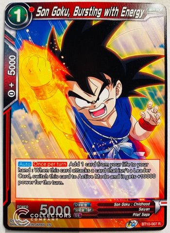 BT10-007 - Son Goku, Bursting with Energy - Rare