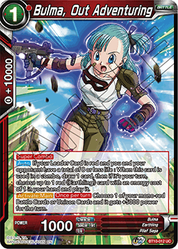 BT10-012 - Bulma, Out Adventuring - Uncommon FOIL - 2ND EDITION