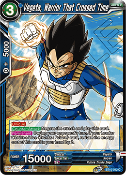 BT10-042 - Vegeta, Warrior That Crossed Time - Common FOIL - 2ND EDITION