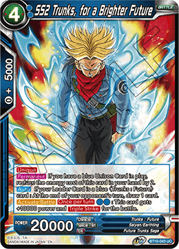 BT10-043 - SS2 Trunks, for a Brighter Future - Uncommon FOIL - 2ND EDITION