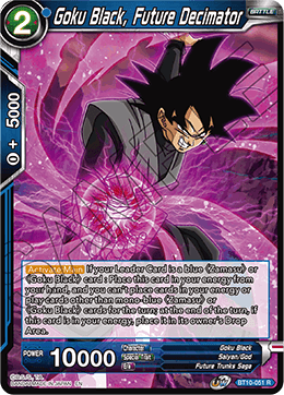 BT10-051 - Goku Black, Future Decimator - Rare - 2ND EDITION