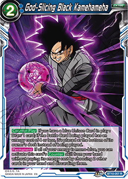 BT10-057 - God-Slicing Black Kamehameha - Rare - 2ND EDITION