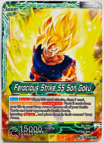 BT10-060 - Ferocious Strike SS Son Goku - Leader - Uncommon