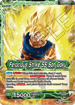 BT10-060 - Ferocious Strike SS Son Goku - Leader - Uncommon FOIL - 2ND EDITION