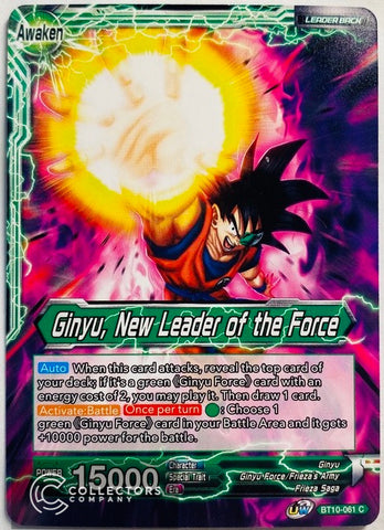 BT10-061 - Ginyu, New Leader of the Force - Leader - Common