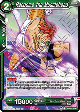 BT10-078 - Recoome the Musclehead - Uncommon FOIL - 2ND EDITION