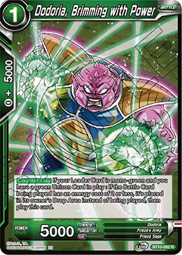 BT10-082 - Dodoria, Brimming with Power - Rare - 2ND EDITION