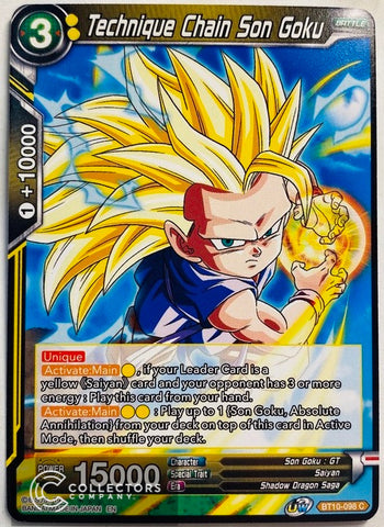 BT10-098 - Technique Chain Son Goku - Common