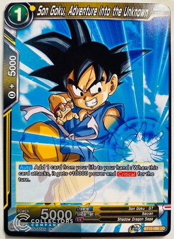 BT10-099 - Son Goku, Adventure into the Unknown - Uncommon