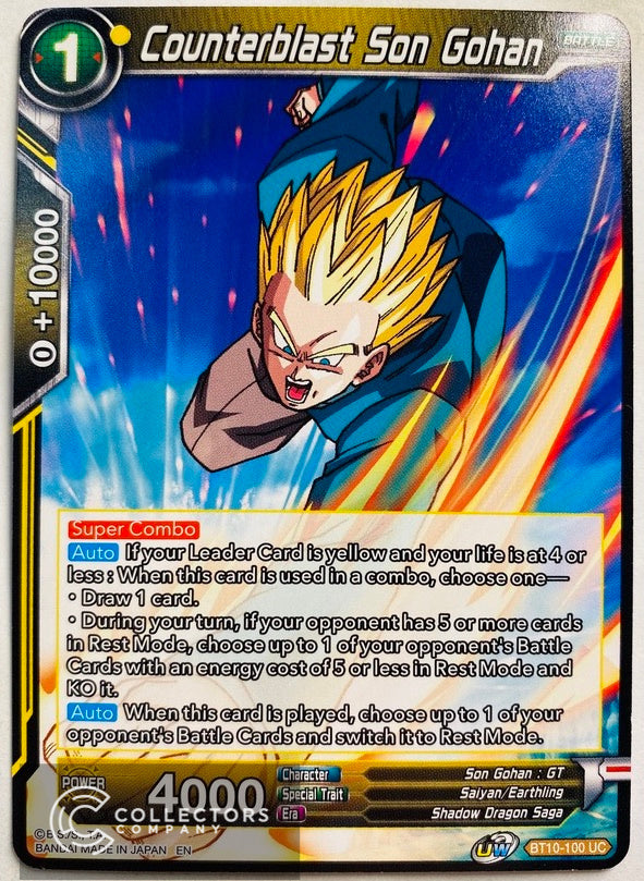 BT10-100 - Counterblast Son Gohan - Uncommon – Collectors Company