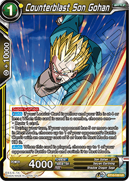 BT10-100 - Counterblast Son Gohan - Uncommon FOIL - 2ND EDITION