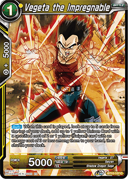 BT10-107 - Vegeta the Impregnable - Common FOIL - 2ND EDITION