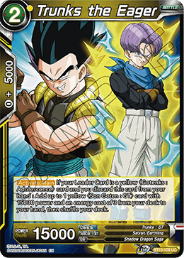 BT10-109 - Trunks the Eager - Uncommon FOIL - 2ND EDITION