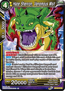 BT10-117 - Haze Shenron, Venomous Mist - Rare - 2ND EDITION