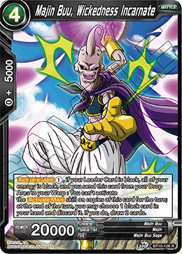 BT10-126 - Majin Buu, Wickedness Incarnate - Rare - 2ND EDITION