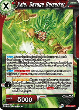 BT11-004 - Kale, Savage Berserker - Rare FOIL - 2ND EDITION