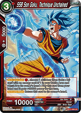 BT11-006 - SSB Son Goku, Technique Unchained - Uncommon