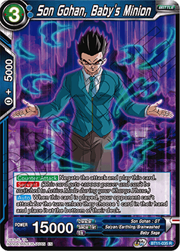 BT11-035 - Son Gohan, Baby's Minion - Rare FOIL - 2ND EDITION