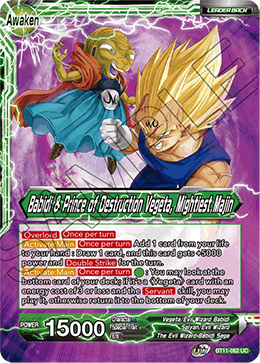 BT11-062 - Babidi & Prince of Destruction Vegeta, Mightiest Majin - Leader - Uncommon FOIL - 2ND EDITION