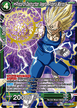 BT11-066 - Prince of Destruction Vegeta, Prideful Warrior - Super Rare - 2ND EDITION