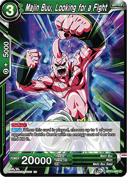 BT11-082 - Majin Buu, Looking for a Fight - Common FOIL - 2ND EDITION