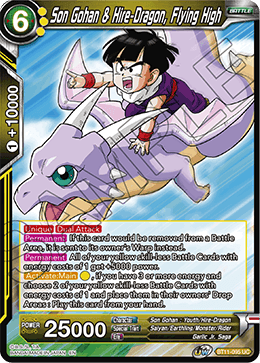 BT11-095 - Son Gohan & Hire-Dragon, Flying High - Uncommon FOIL - 2ND EDITION