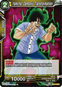 BT11-100 - Yamcha, Demonic Transformation - Common FOIL - 2ND EDITION