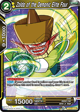 BT11-109	- Zoldo of the Demonic Elite Four - Common