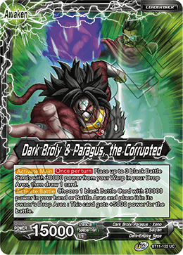 BT11-122 - Dark Broly & Paragus, the Corrupted - Leader - Uncommon FOIL - 2ND EDITION