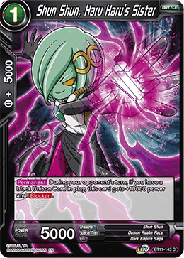 BT11-143 - Shun Shun, Haru Haru's Sister - Common FOIL