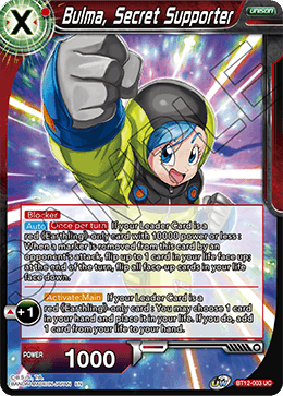 BT12-003 - Bulma, Secret Supporter - Uncommon