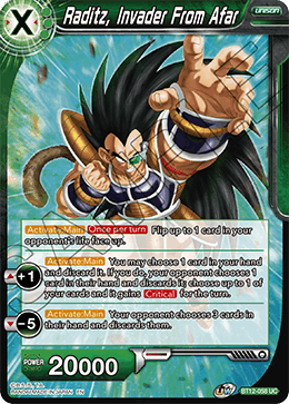 BT12-058 - Raditz, Invader From Afar - Uncommon