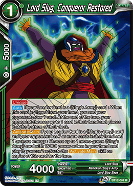 BT12-061 - Lord Slug, Conqueror Restored - Rare