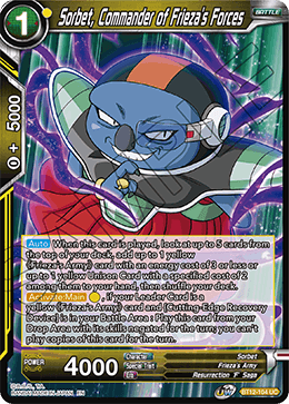 BT12-104 - Sorbet, Commander of Frieza's Forces - Uncommon FOIL