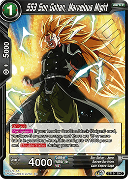 BT12-129 - SS3 Son Gohan, Marvelous Might - Common