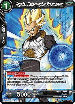 BT12-132 - Vegeta, Catastrophic Premonition - Uncommon