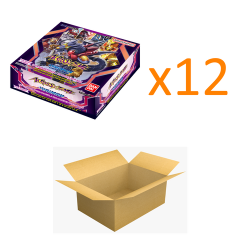 Digimon Card Game - BT12 Across Time Booster Box CASE (x12 Boxes) - Sealed